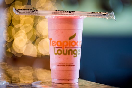 Mé pití z Teapioca Lounge, příchuť jahoda