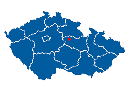Pardubice v mapě ČR
