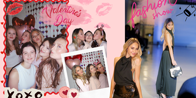 Fashion show & Galentine’s vibes v Americe